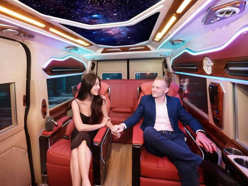 Xe Limousine Hà Nội Sapa Ghế ngồi cao cấp có trên xe limousine từ Hà Nội đi Sapa