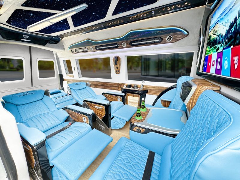 Xe Limousine Hà Nội Sapa Ghế ngồi cao cấp có trên xe limousine từ Hà Nội đi Sapa