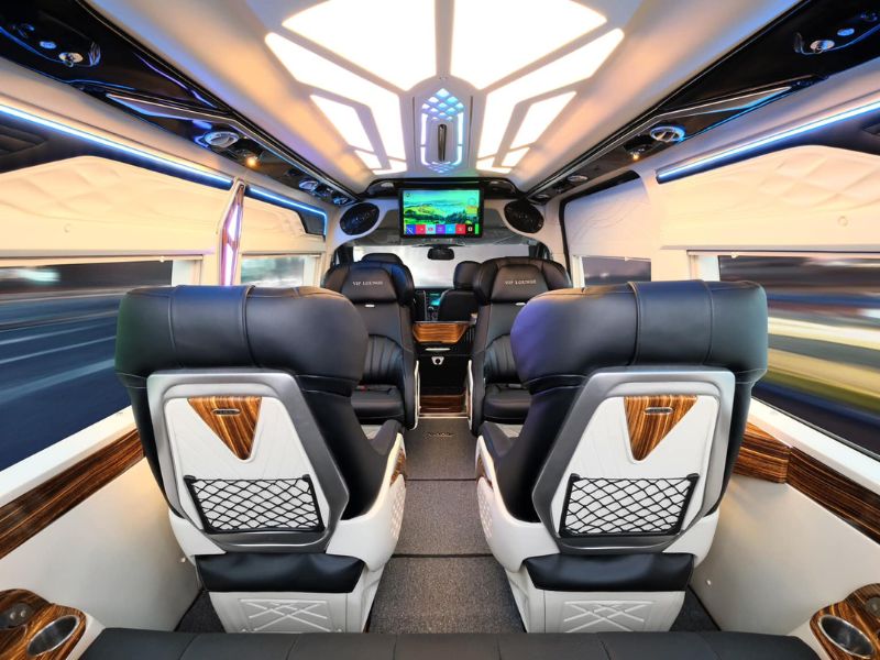 Nội thất cao cấp có trên xe limousine từ Hà Nội đi Ninh Bình