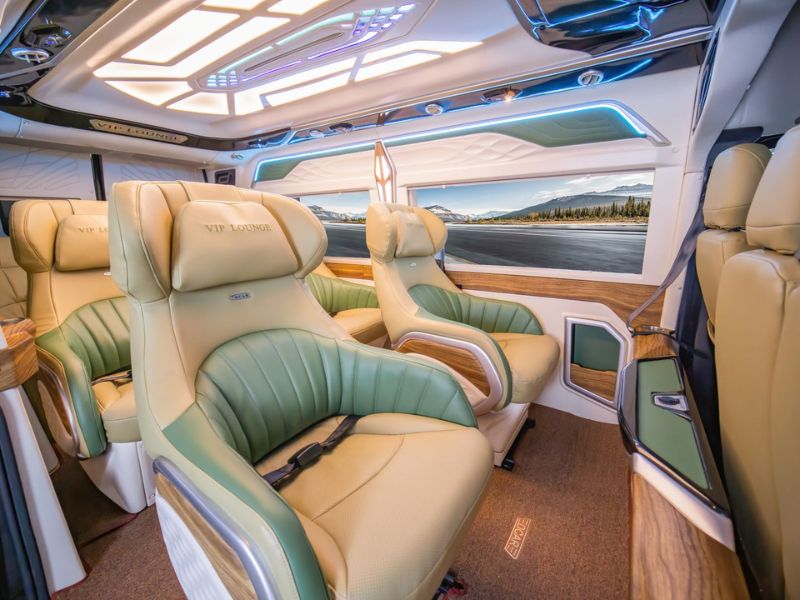 Thuê Xe Limousine Hà Nội Hải Phòng Ghế ngồi cao cấp có trên xe limousine từ Hà Nội đi Hải Phòng