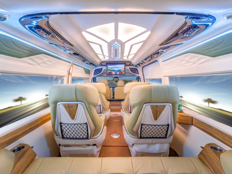 Thuê Xe Limousine Hà Nội Hải Phòng Ghế ngồi cao cấp có trên xe limousine từ Hà Nội đi Hải Phòng